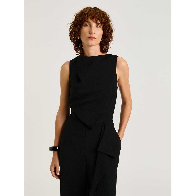Veronika Maine Draped Front Jumpsuit image number 3